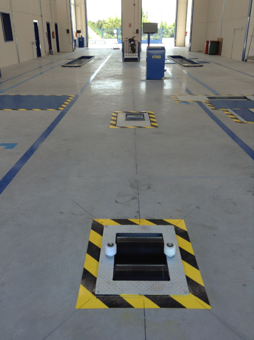 Ligne d'inspection moto